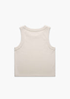 Back of Bone America Provisions Logo Female Organic Crop Tank Top printed and shipped from the USA
