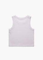 Back of Orchid America Provisions Logo Female Organic Crop Tank Top printed and shipped from the USA