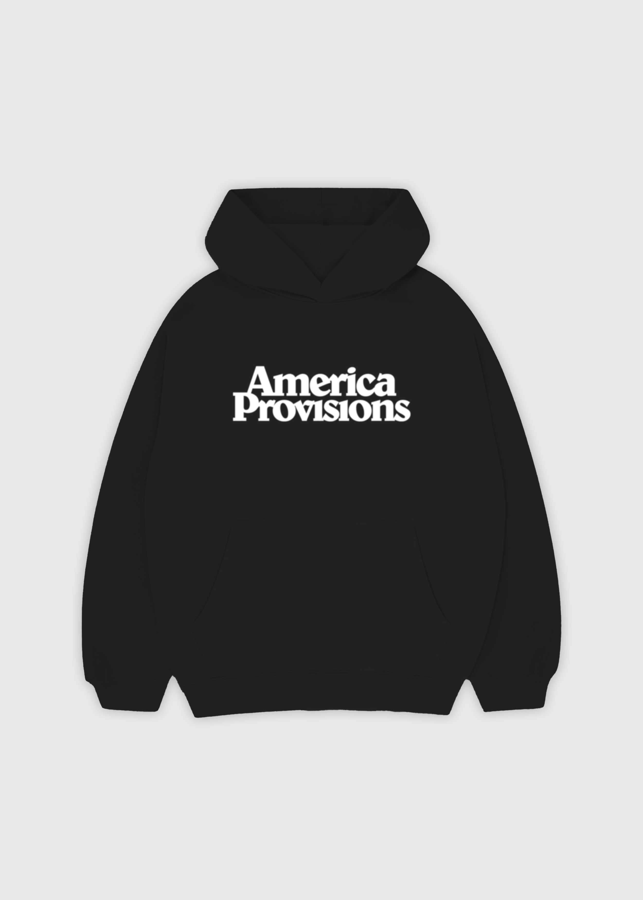 Black America Provisions Logo Female relaxed graphic hoodie printed and shipped from the USA