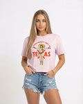 Best in Texas Boxy T-shirt by America Provisions in Orchid Color