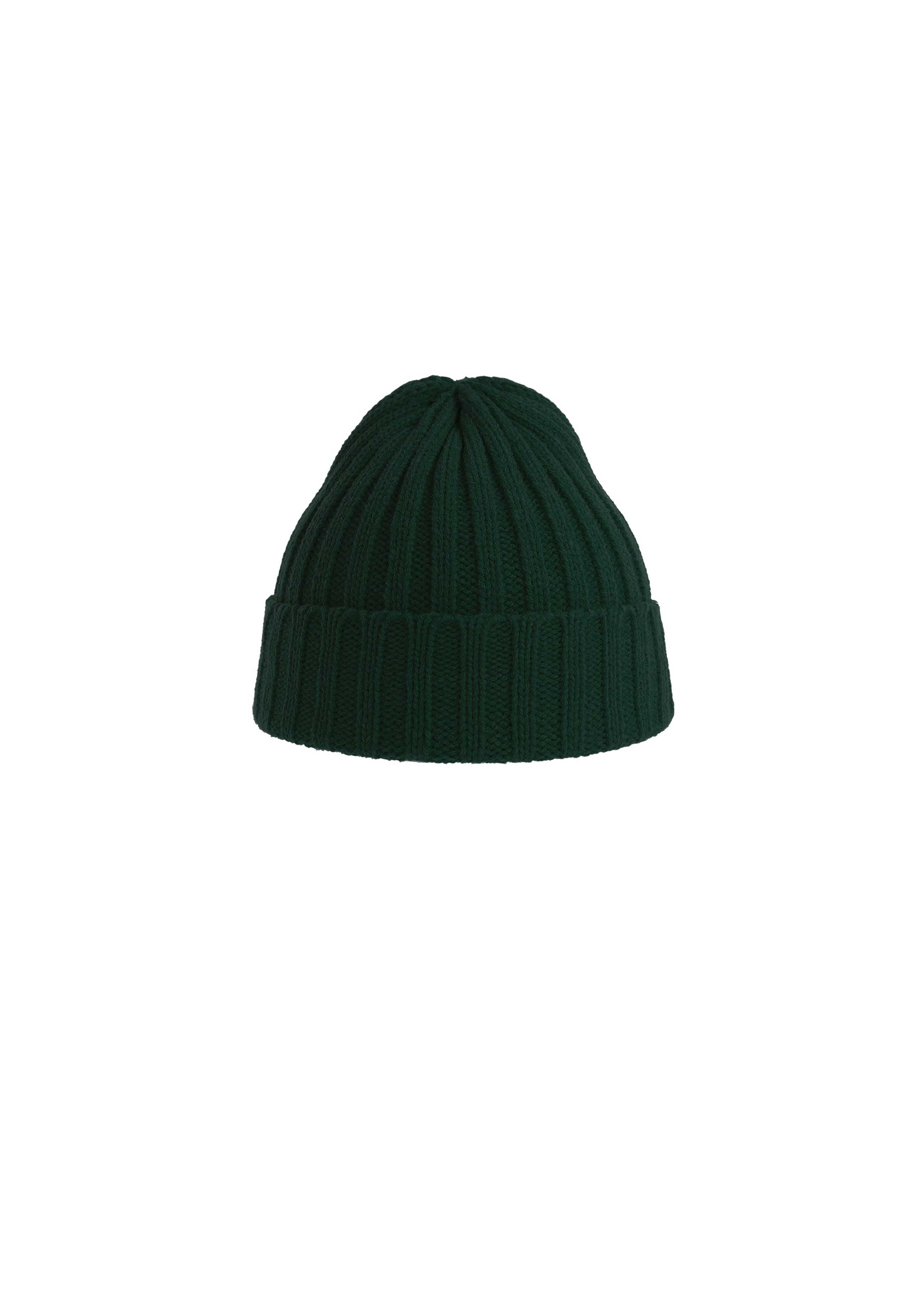 Green Sustainable Beanie on a white background