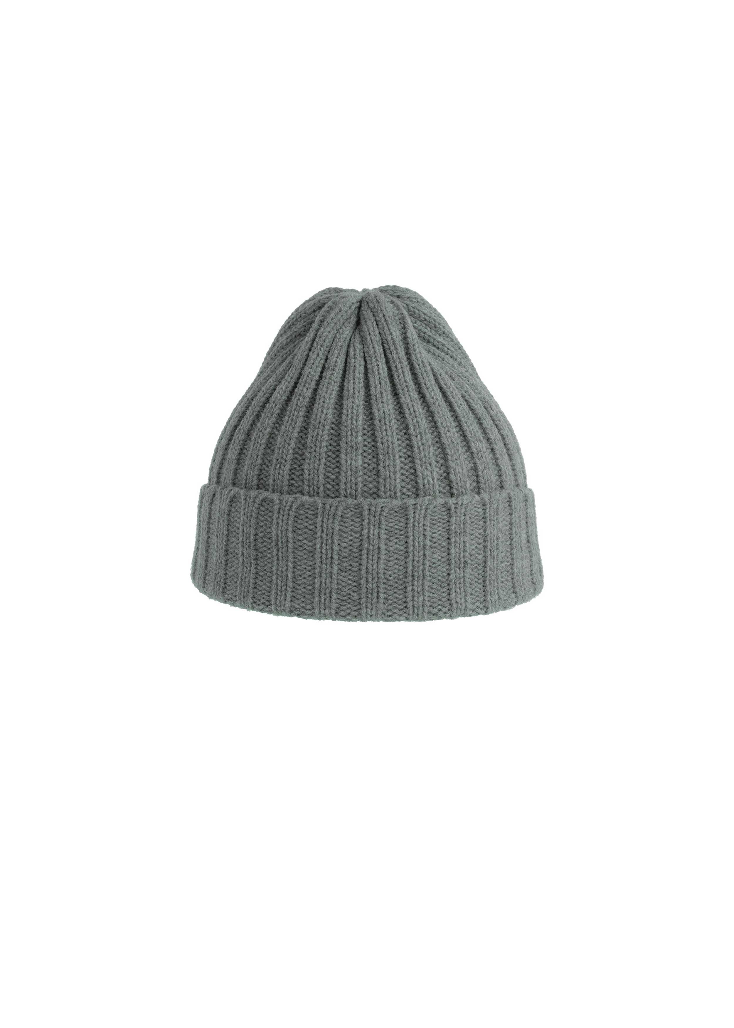 Gray Sustainable Beanie on a white background