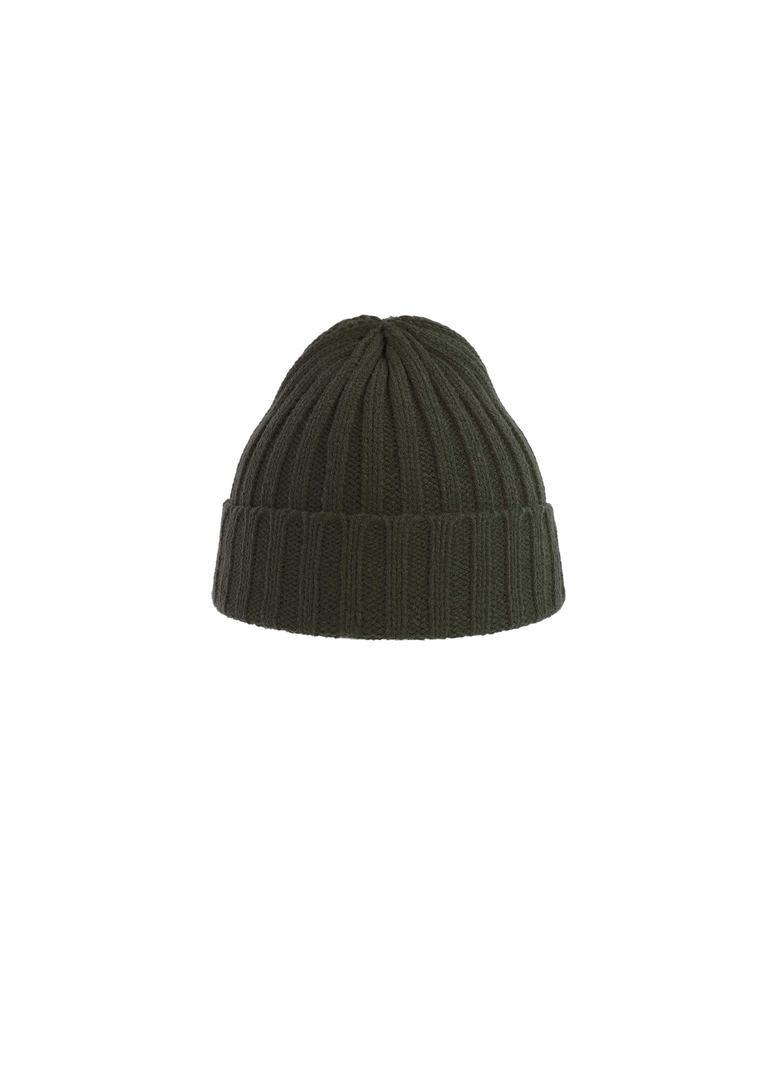 Green Sustainable Beanie on a white background